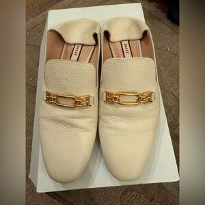 Bally Darcie Leather Bone White‎ Loafers Slip On Shoes Eu 37.5 US 7 / 7.5